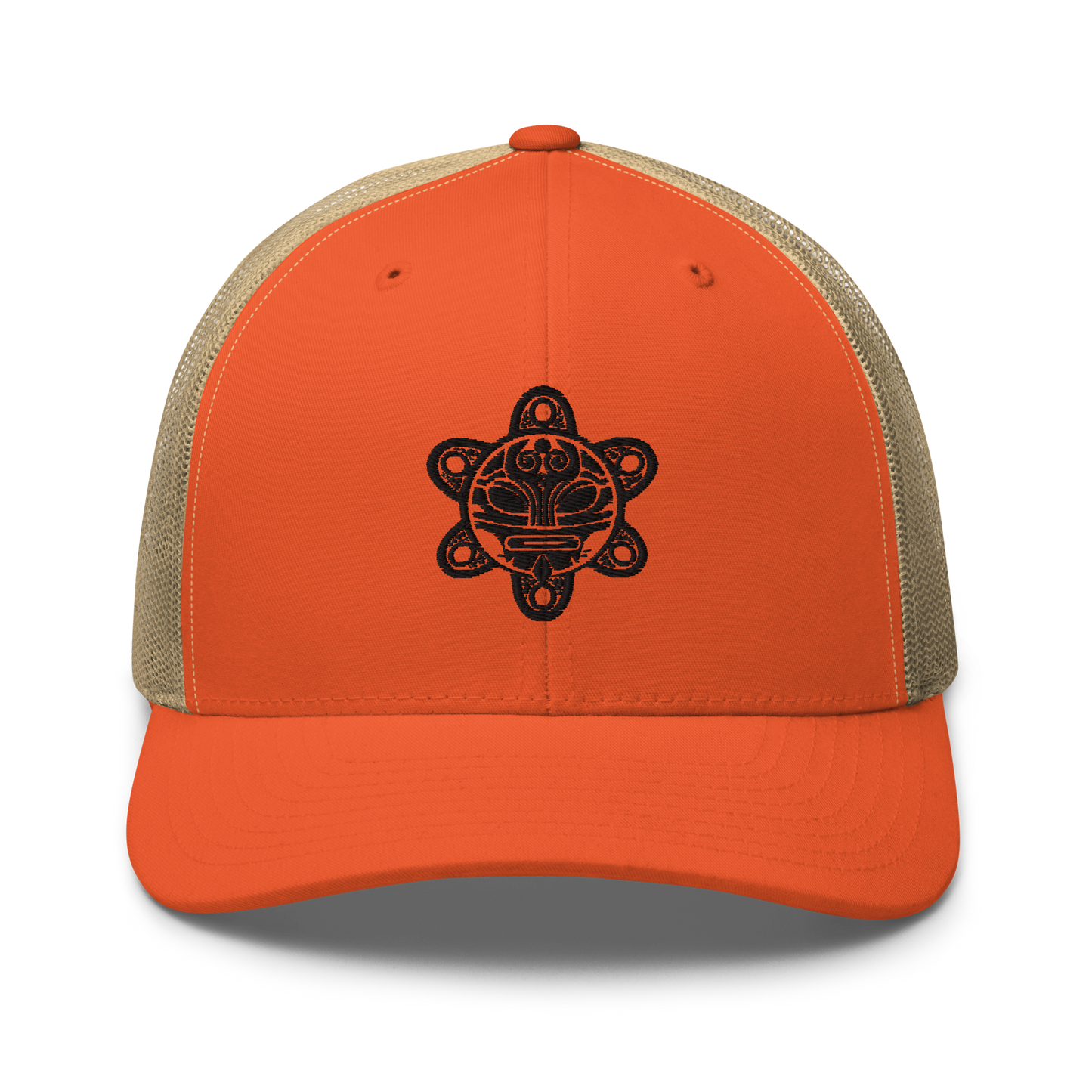 Orange/Khaki TAINO Trucker Cap
