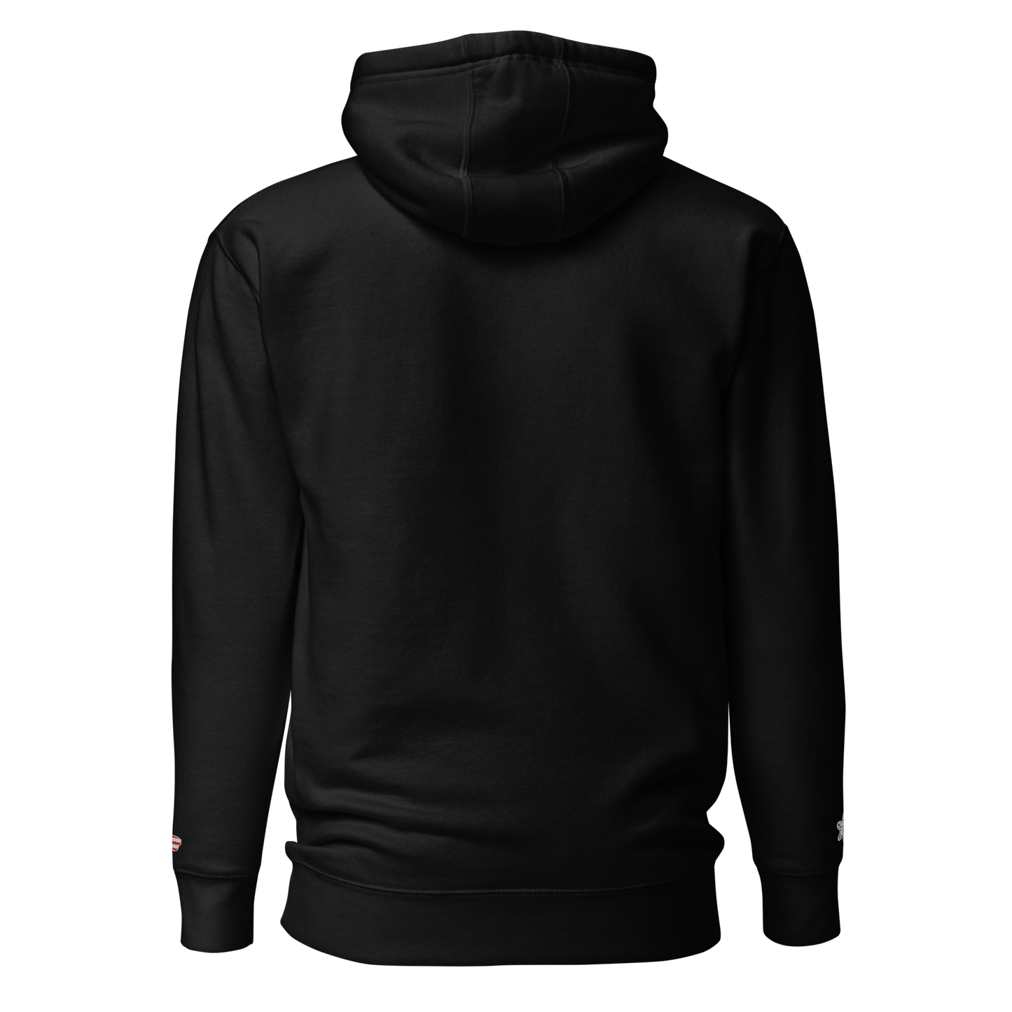 Premium Embroidered Black Hoodie PR