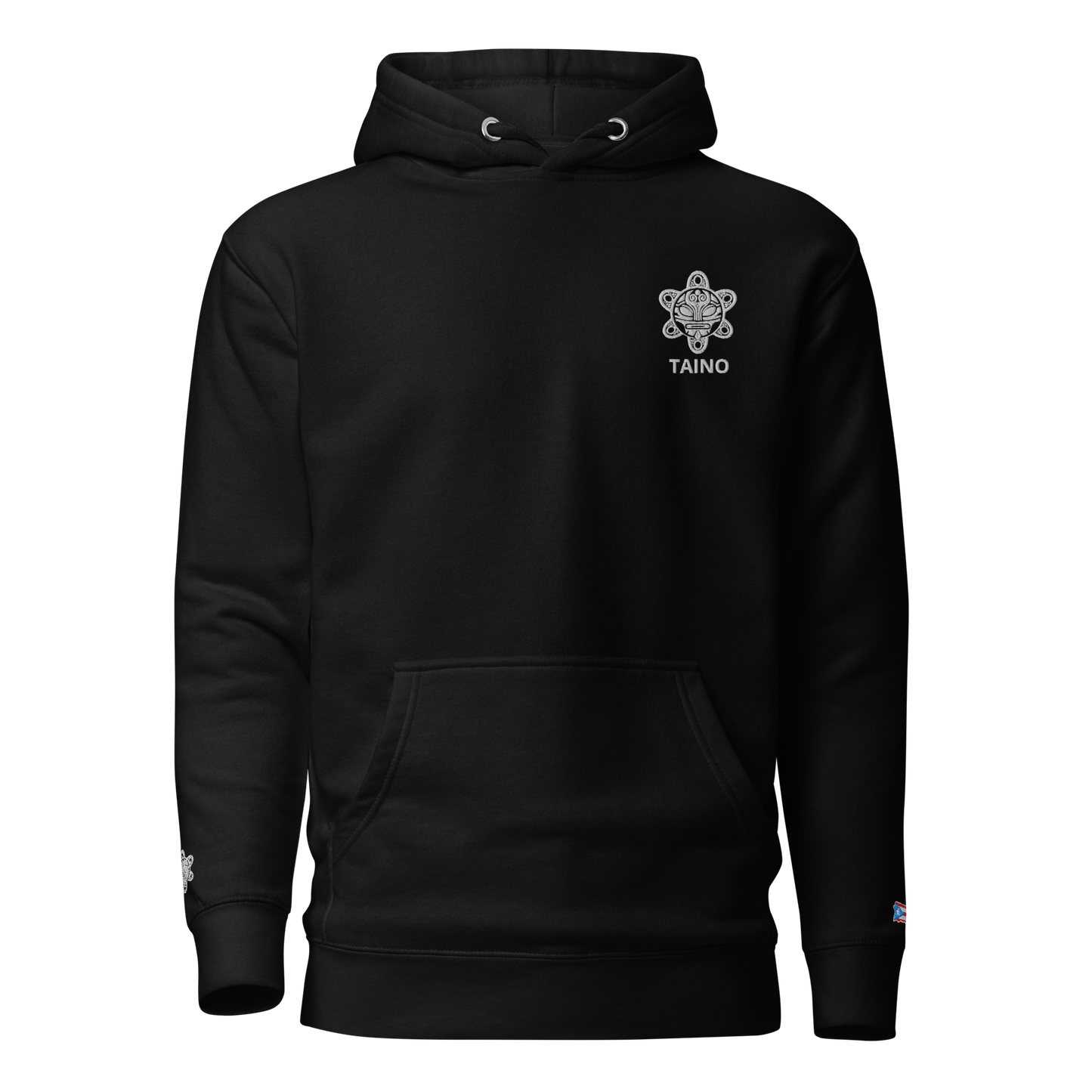 Premium Embroidered Black Hoodie PR