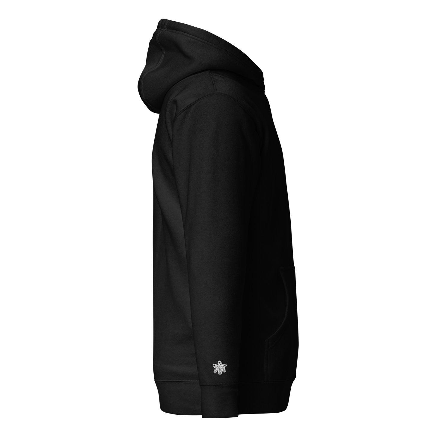 Premium Embroidered Black Hoodie PR