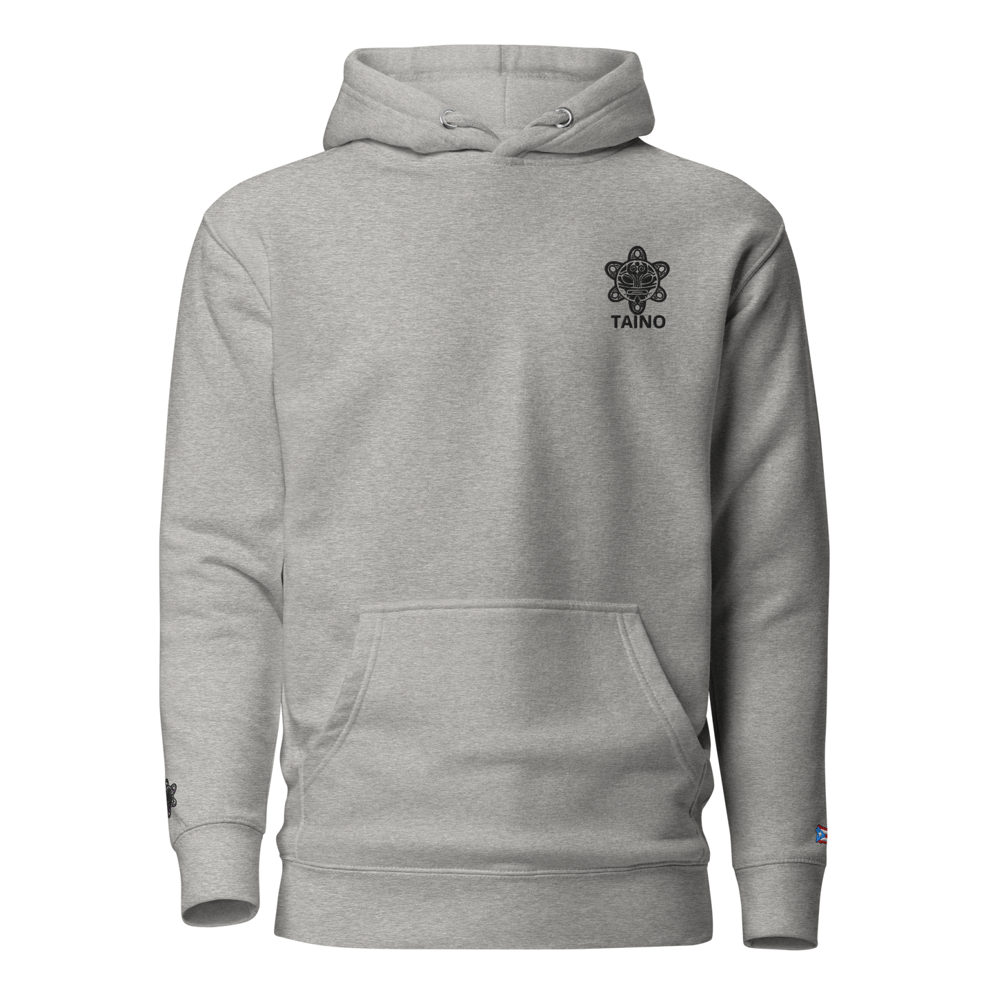 Premium Embroidered Carbon Gray Hoodie PR