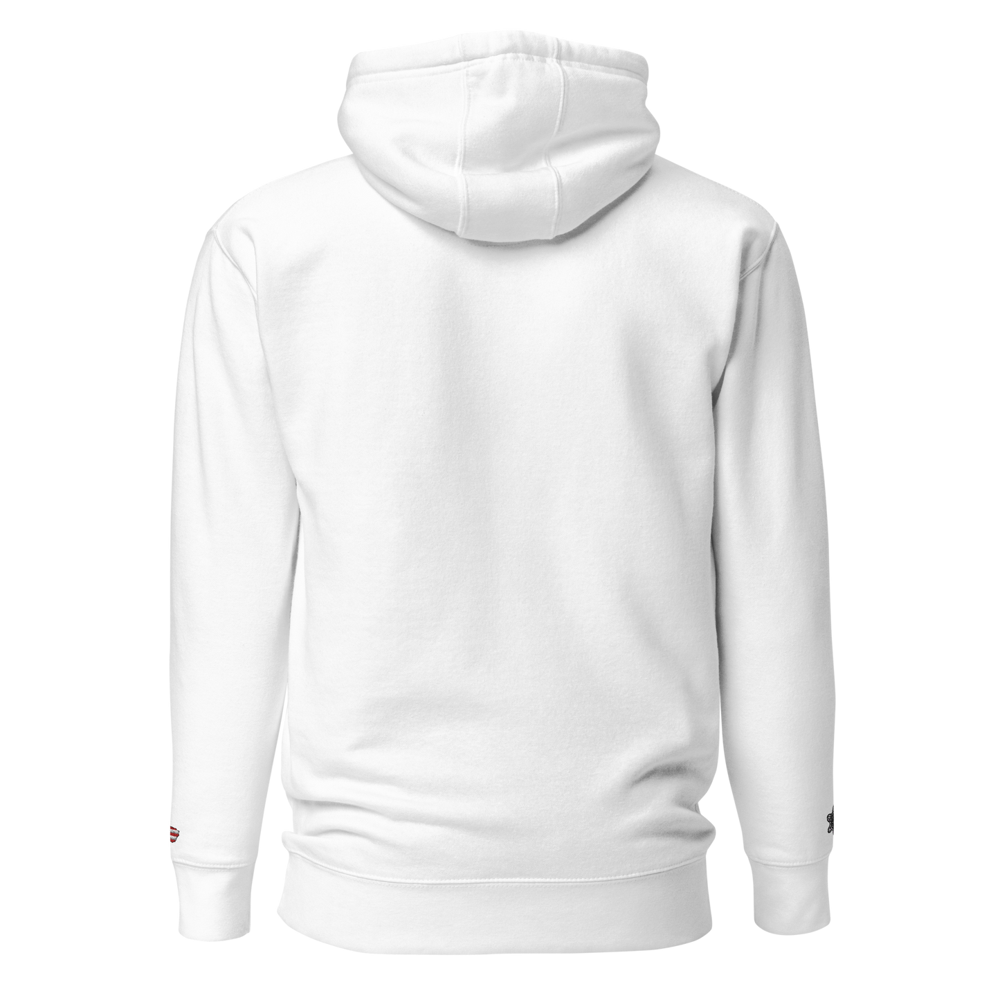 Premium Embroidered White Hoodie PR