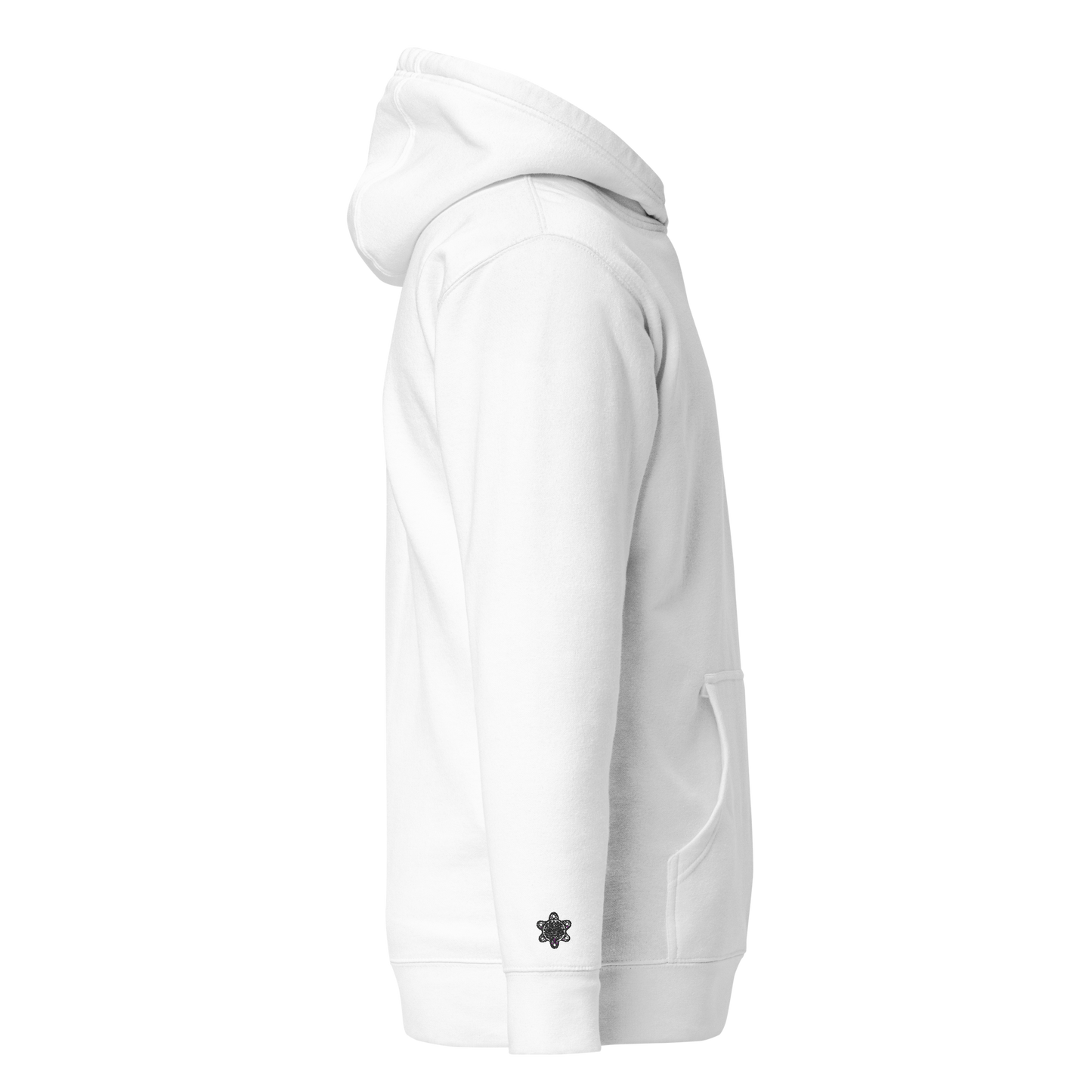 Premium Embroidered White Hoodie PR