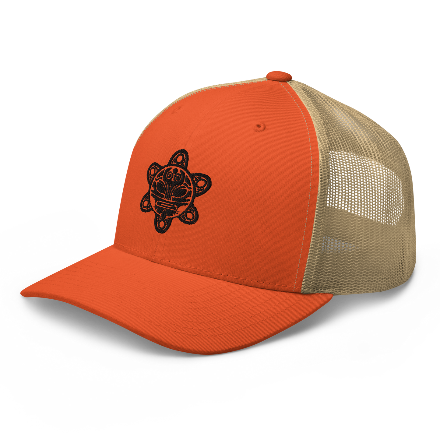 Orange/Khaki TAINO Trucker Cap
